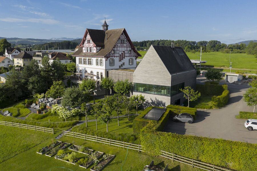 Luftbild des Restaurants Mammertsberg